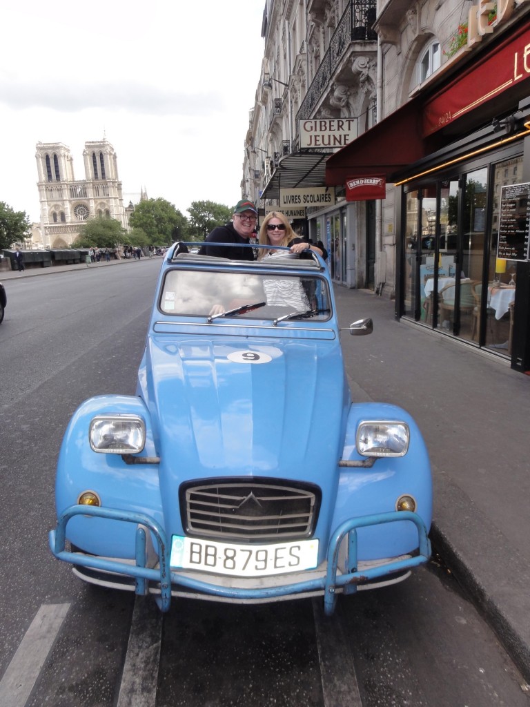 The only way to explore the streets of Paris.  Top down.