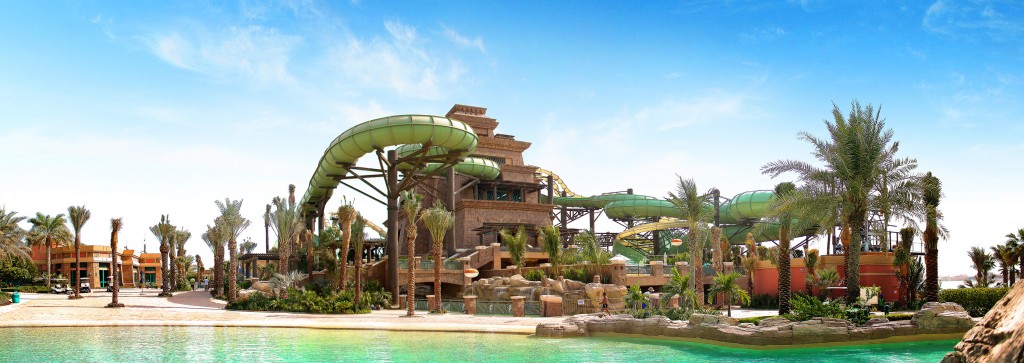 The new Tower of Poseidon Aquaventure Waterpark Atlantis The Palm